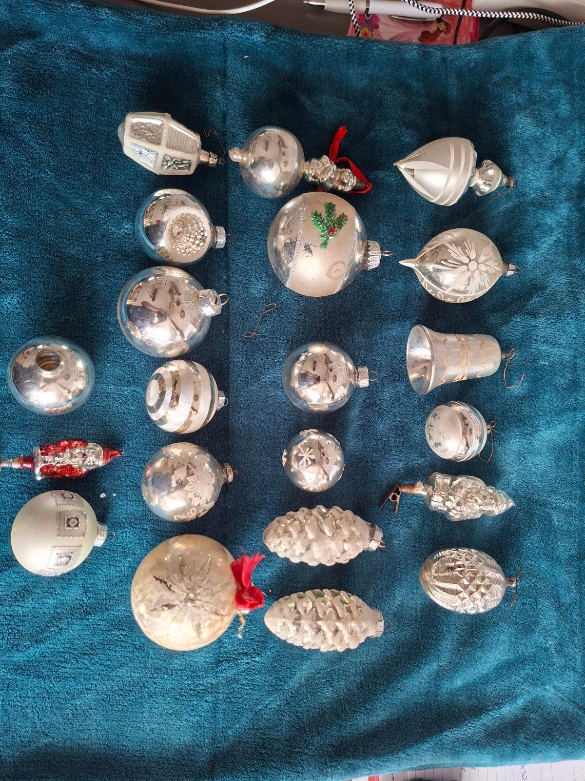 Vintage glazen kerstballen, Ophalen of Verzenden