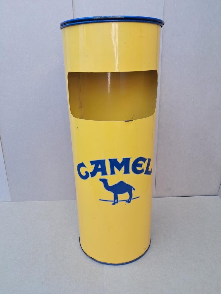 Camel Sigaretten Asbak/prullenbak Jaren 70/80, Verzamelen, Rookartikelen, Aanstekers en Luciferdoosjes, Gebruikt, Overige typen