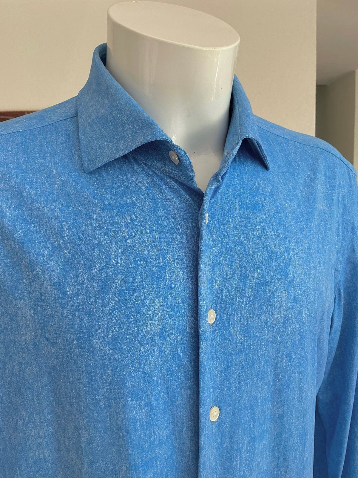 Emanuele Maffeis - Luxury Stretch Dress Shirt - Maat 44, Kleding | Heren, Overhemden, Ophalen of Verzenden, Zo goed als nieuw