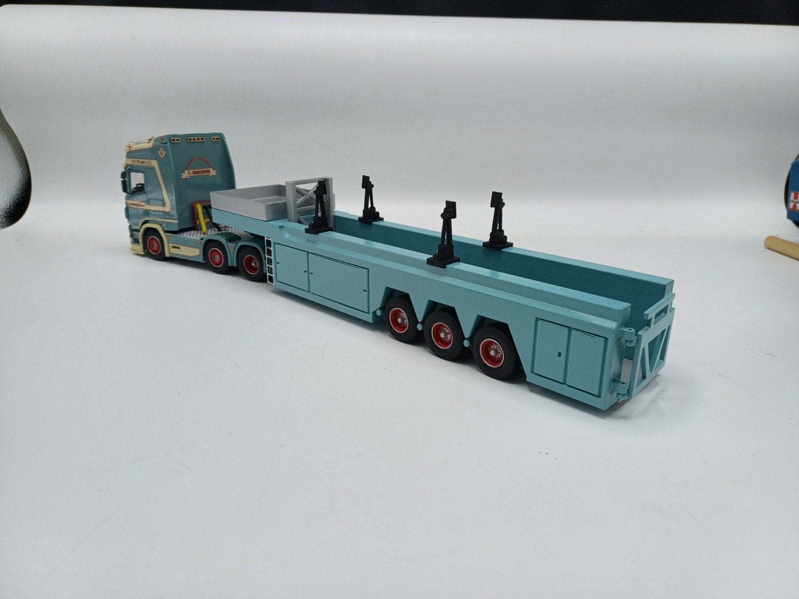 PJ Hoogendoorn Langendorf binnenlader trailer wsi/Tekno, Ophalen of Verzenden, Zo goed als nieuw, Bus of Vrachtwagen, Tekno