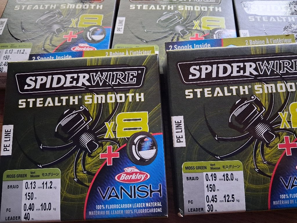 Spiderwire Stealth Smooth+Vanish Fluorocarbon...Nieuw!, Tinstraat, Nieuw, Info@purefishing.com, Vislijn