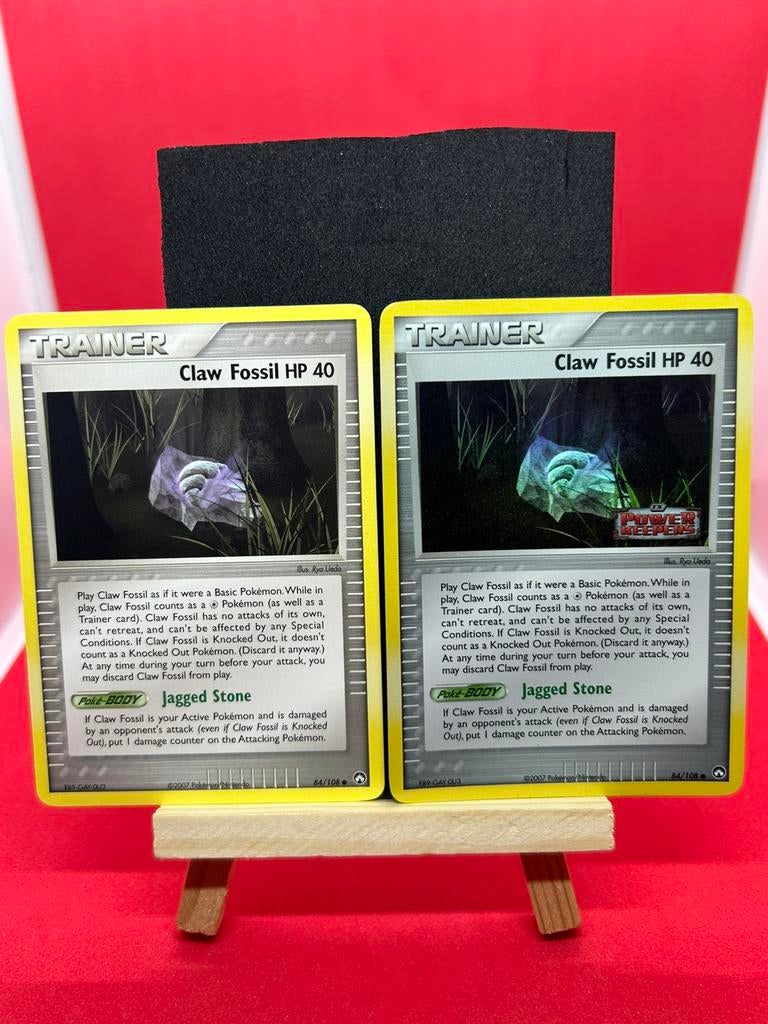 Claw Fossil 84/108 EX Power Keepers + Stamped Reverse Holo, Ophalen of Verzenden, Zo goed als nieuw