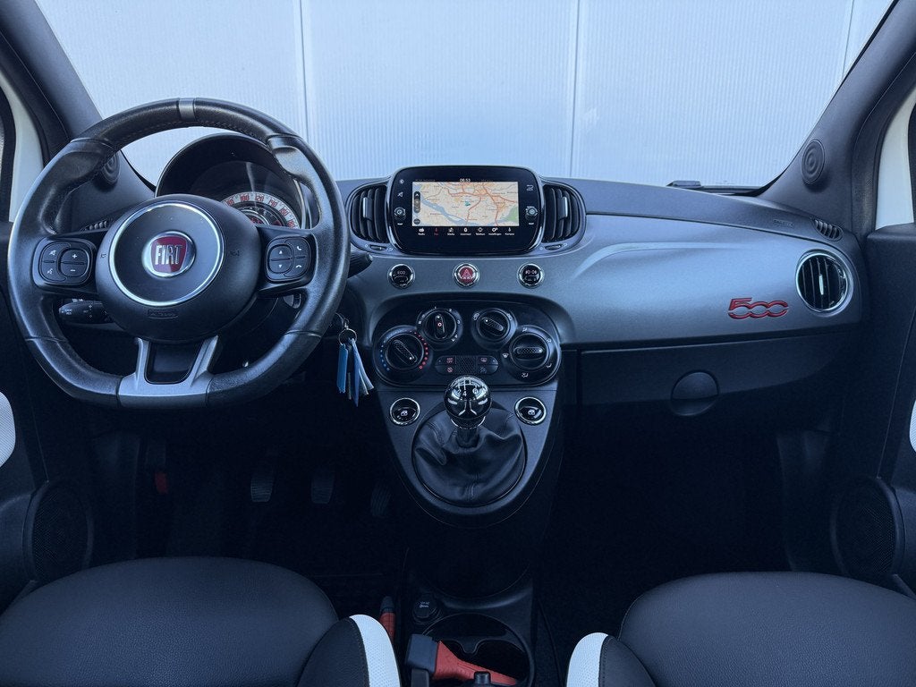 Fiat 500 0.9 TwinAir Turbo Sport Apple Carplay/16inch., Auto's, Fiat, Voorwielaandrijving, 86 pk, Euro 6, Leder en Stof