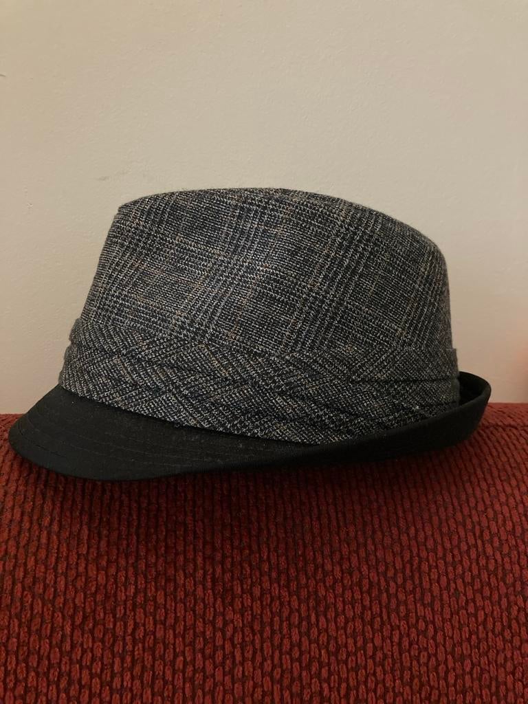 Stijlvolle geruite fedora hoed van ZARA, Kleding | Heren, Ophalen, Zo goed als nieuw, One size fits all, Hoed