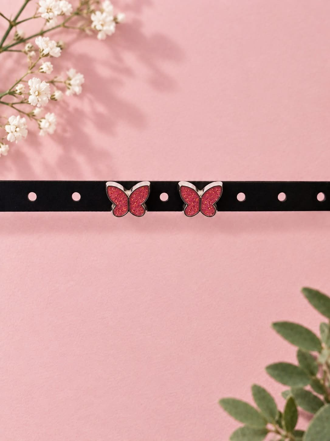 Leuke roze vlinder oorbellen, Overige materialen, Nieuw, Ophalen of Verzenden, Roze