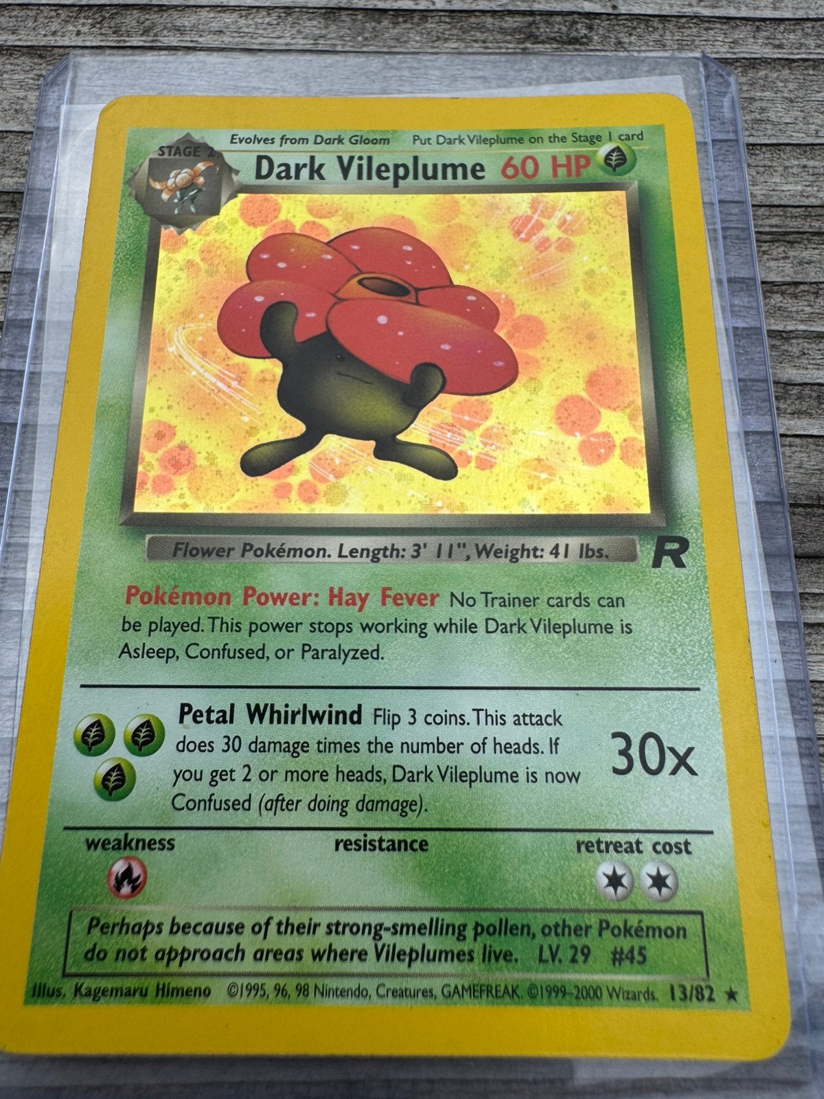 Pokémon Team Rocket Dark Vileplume 13/82 EXC, Ophalen of Verzenden, Zo goed als nieuw