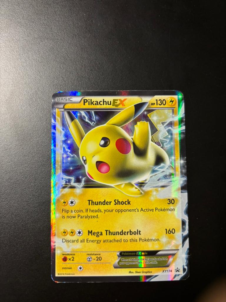 Pikachu EX 2016, Ophalen of Verzenden, Gebruikt, Losse kaart