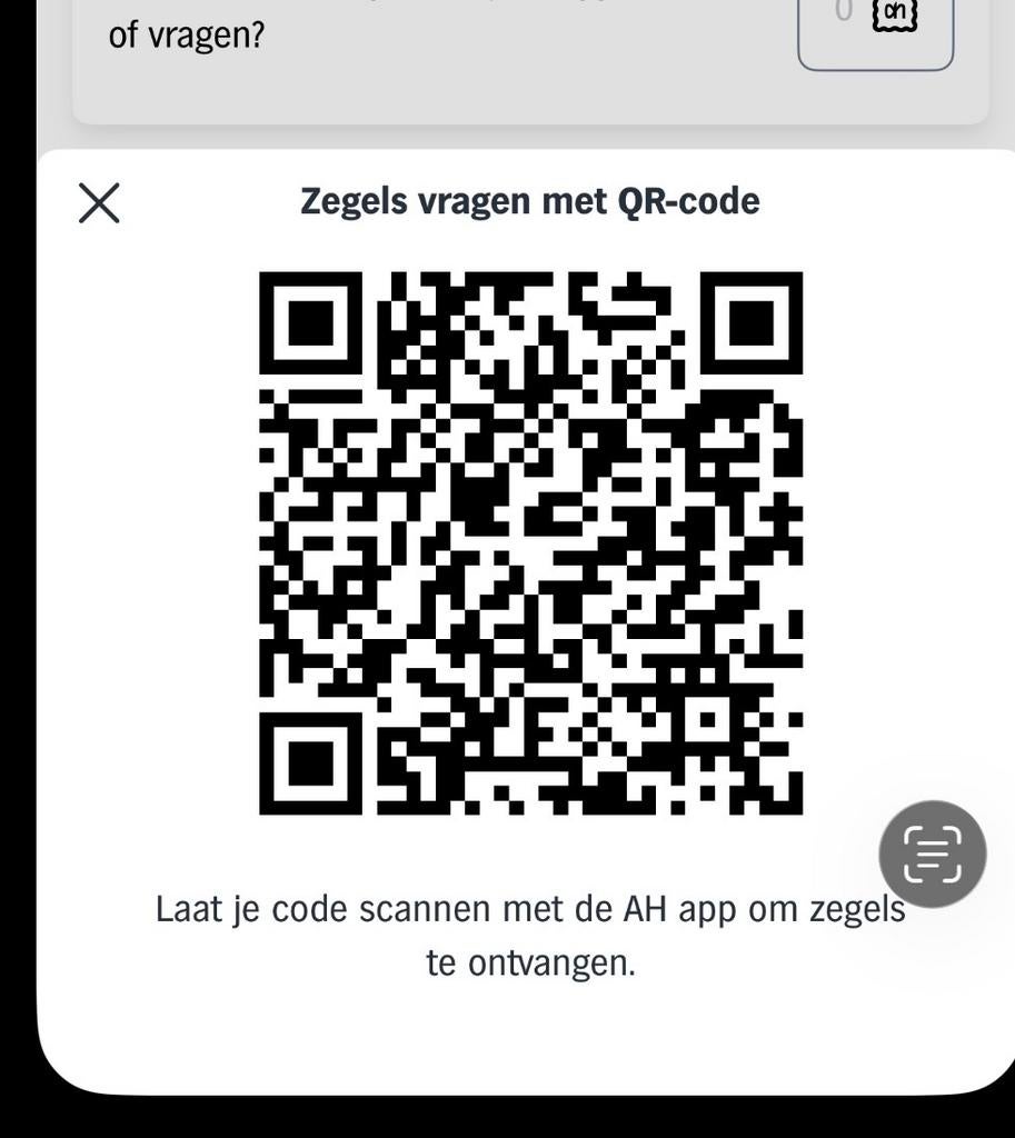 GEZOGHT Albert Heijn Zegels via QR-code, Ophalen, Nieuw, Winkel of Supermarkt