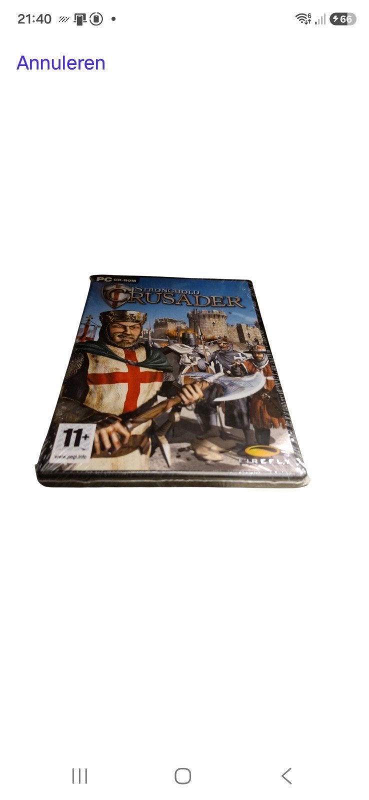 Stronghold Crusader PC CD-ROM - Strategie Game, 1 speler, Nieuw, Eén computer, Ophalen of Verzenden