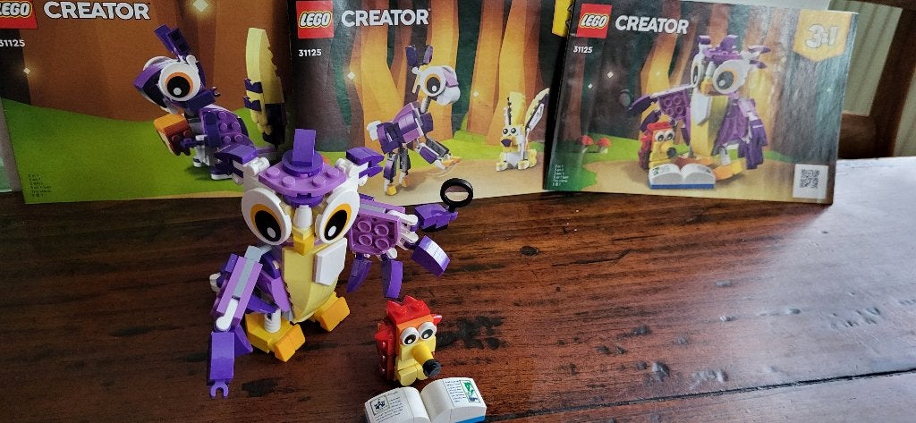 Lego Creator Fantasie Boswezens 3 in 1 - 31125, Ophalen, Lego, Inclusief instructies, Zo goed als nieuw