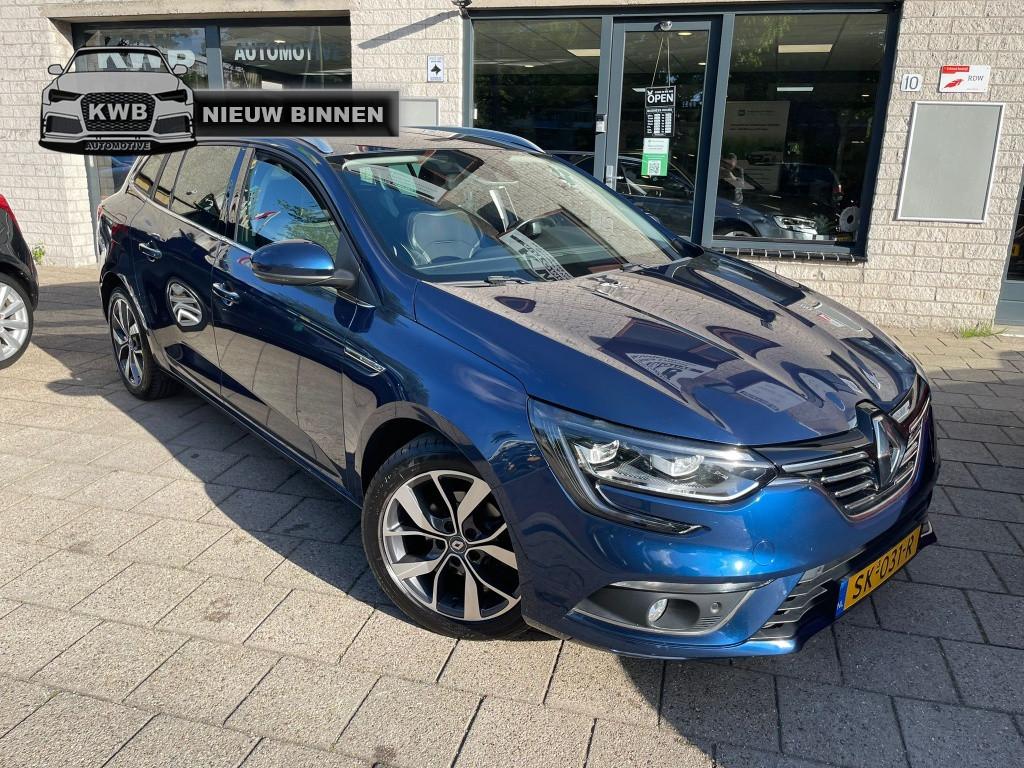 Renault Mégane Estate 1.2 TCe Bose Nieuwe apk Beurt NAP, Gebruikt, 4 cilinders, Blauw, 132 pk