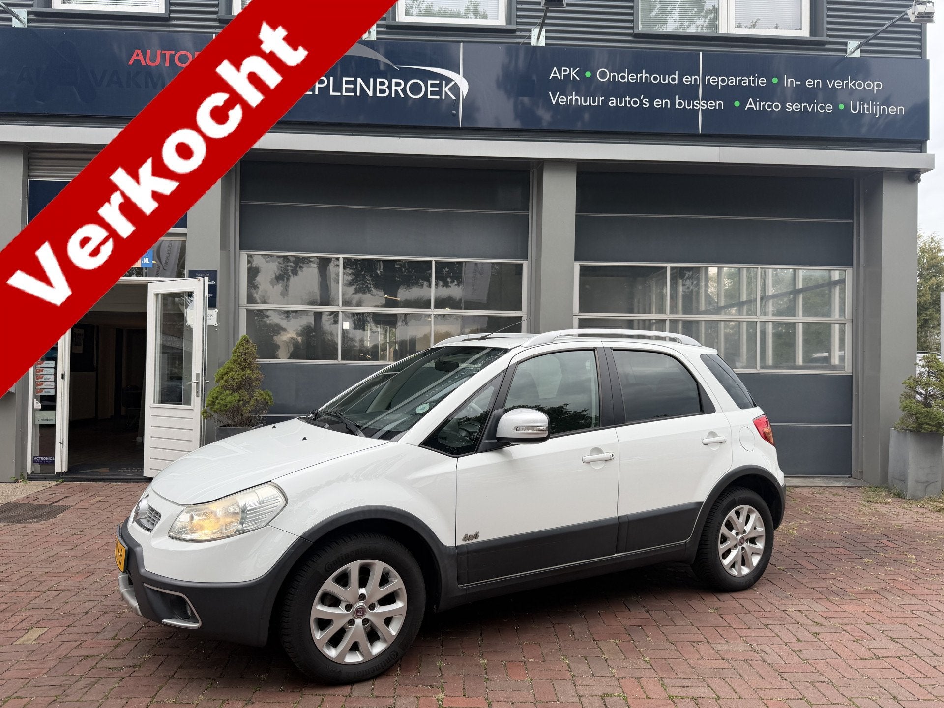 Fiat Sedici 1.6-16V Experience 4x4 | Clima | LMV | Trekhaak, Auto's, Gebruikt, Zwart, 4 cilinders, 400 kg
