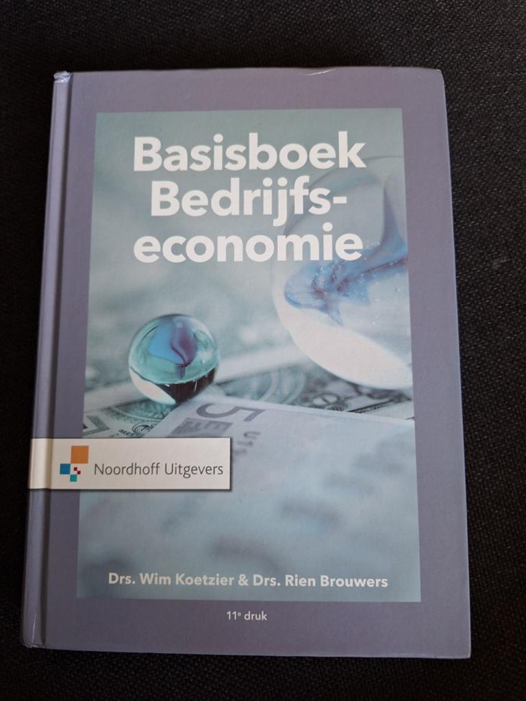 Basisboek Bedrijfseconomie 11e druk, Boeken, Studieboeken en Cursussen, Ophalen of Verzenden, Beta, Gelezen, HBO