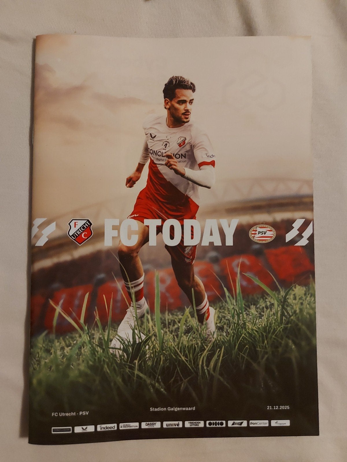 Programmaboekje FC Utrecht - PSV 21-12-2025, Verzamelen, Verzenden, Zo goed als nieuw, F.C. Utrecht