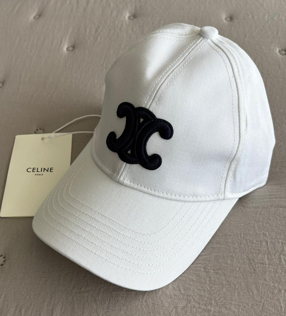 Celine pet wit, Kleding | Dames, Hoeden en Petten, Ophalen of Verzenden, Zo goed als nieuw, One size fits all