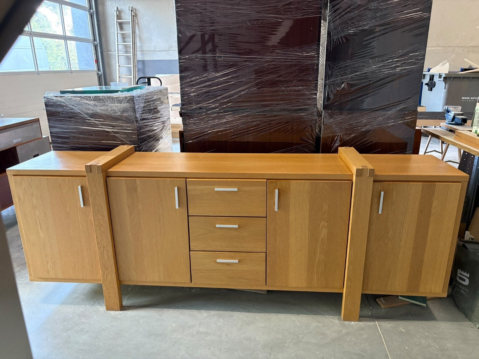 Eiken dressoir by Mintjens België, Brutalisme, Eikenhout, Met lade(s), Ophalen of Verzenden