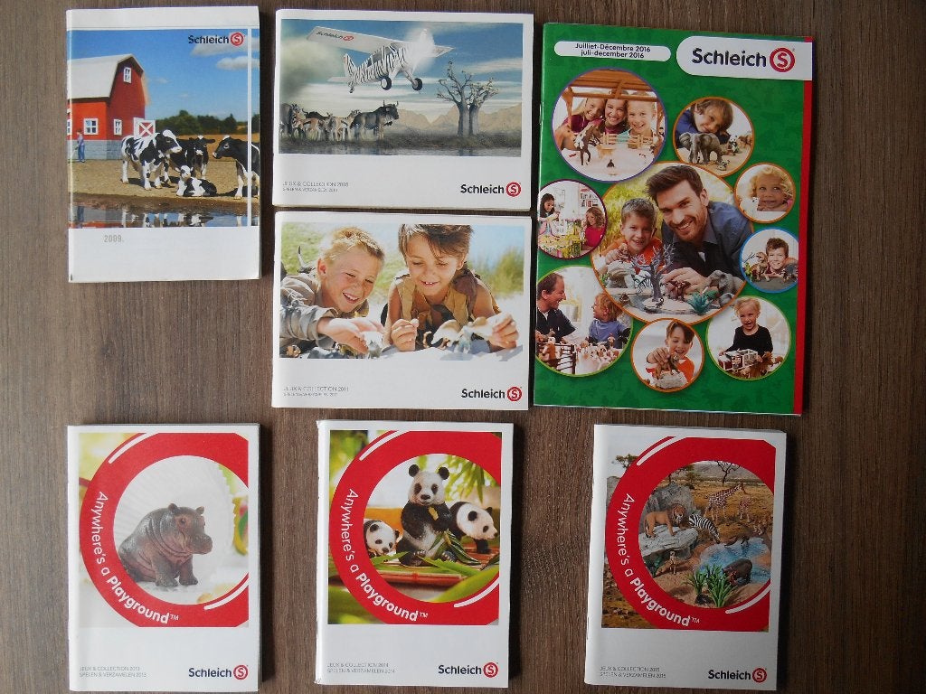 Schleich catalogus 2009,2010,2011,2013,2014,2015 en 2016, Verzamelen, Dierenverzamelingen, Ophalen of Verzenden, Nieuw, Overige soorten