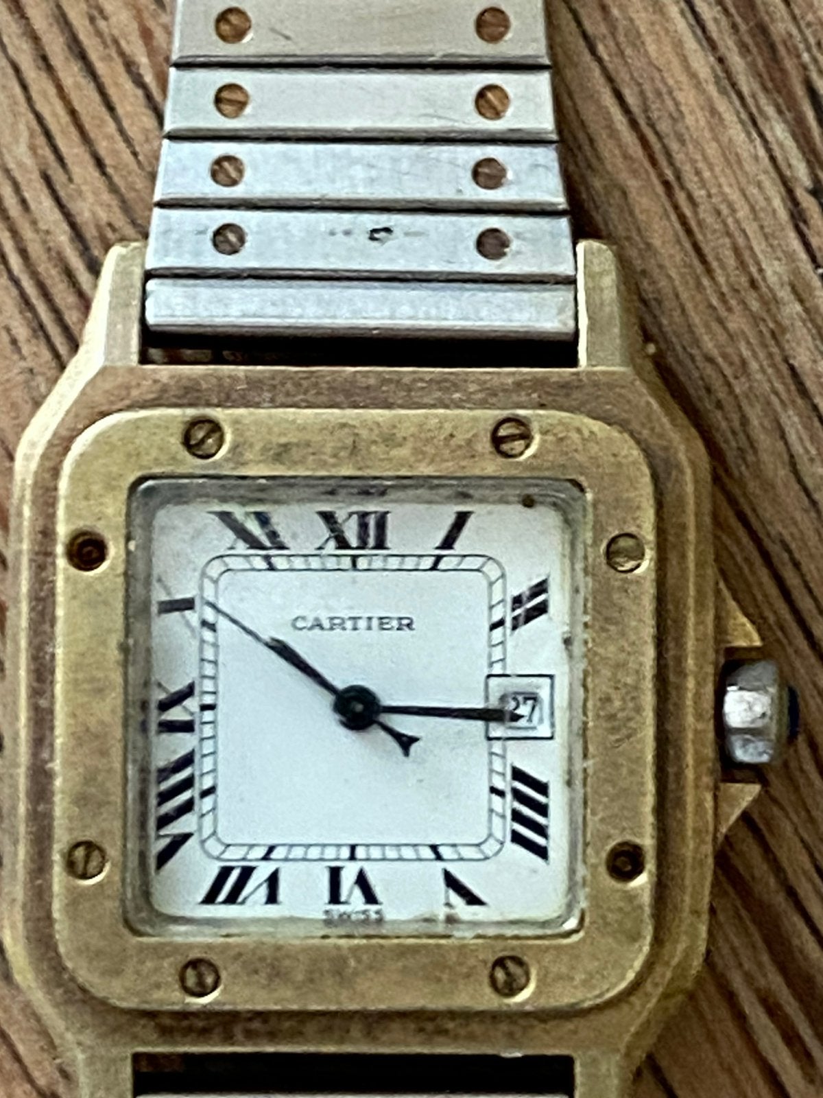 Cartier dames horloge, Sieraden, Tassen en Uiterlijk, Overige materialen, Gebruikt, Polshorloge, Overige materialen