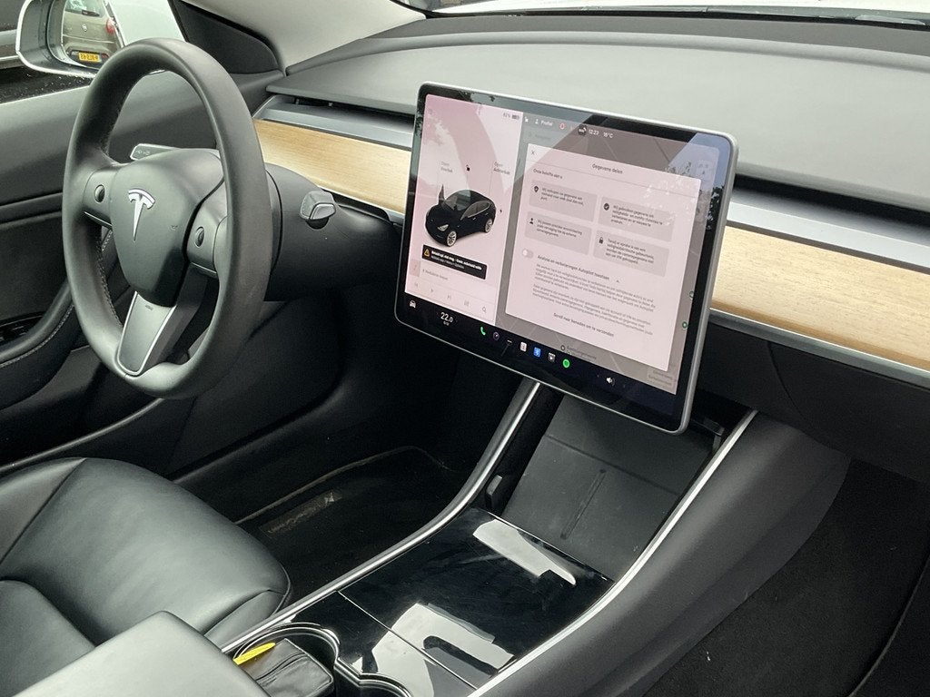 Tesla Model 3 SOH 90% RWD Plus 60 kWh LFP Accu Leer Pano Aut, Auto's, Tesla, Automaat, Achterwielaandrijving, Gebruikt, Wit