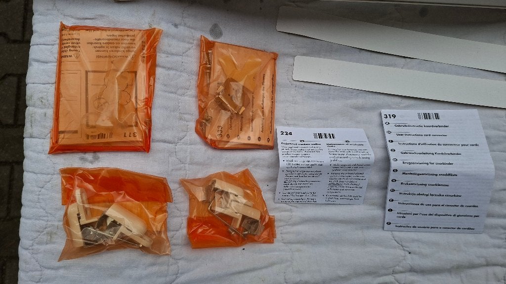 2x plisse gordijnen Beige / Creme kleur. NIEUW!, Ophalen, ,, Nieuw, ,
