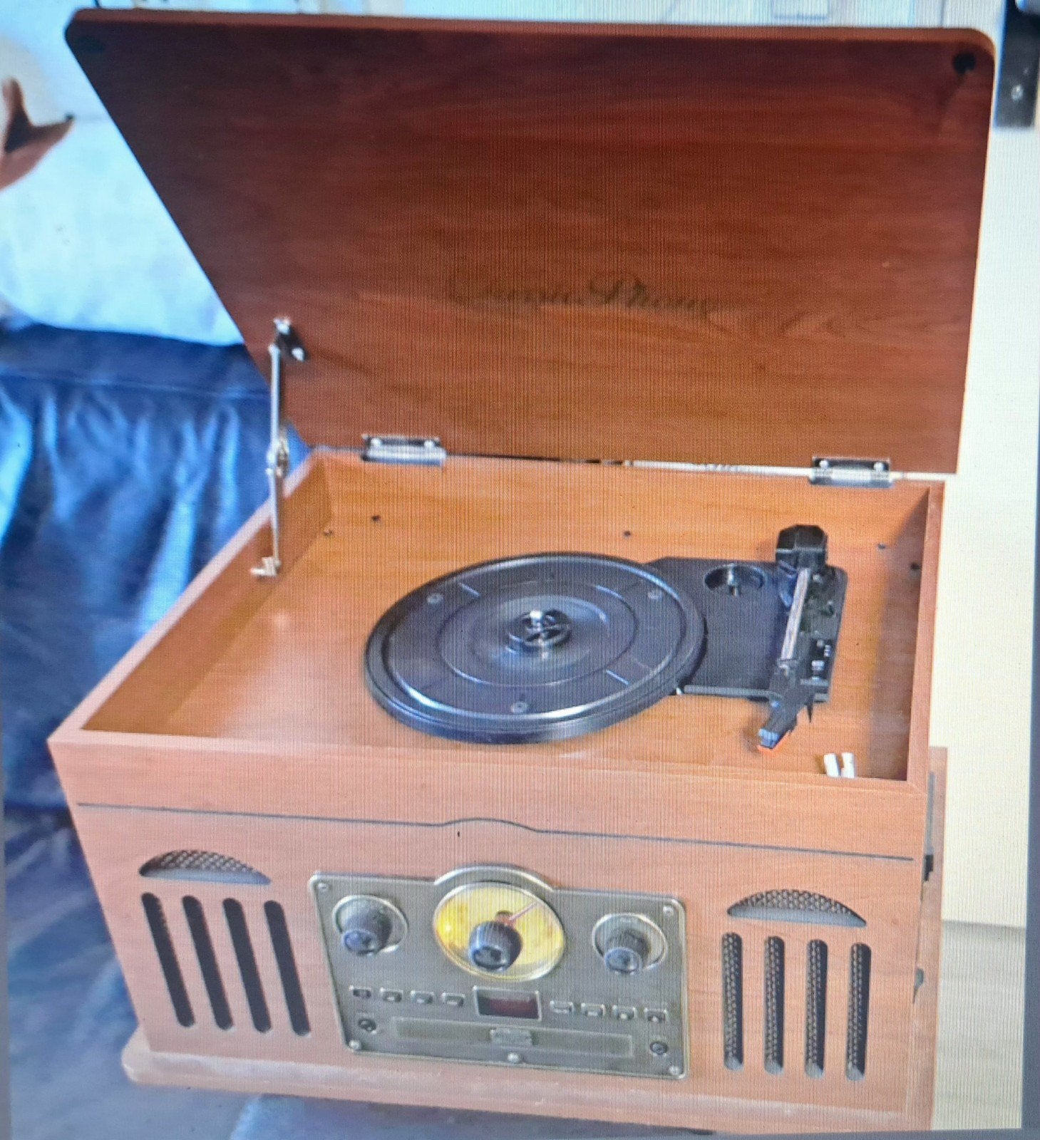 Classic Phono TCD-2600 Walnut Muziekcentrum met Platenspeler, Overige merken, Nieuw, Ophalen of Verzenden, Automatisch