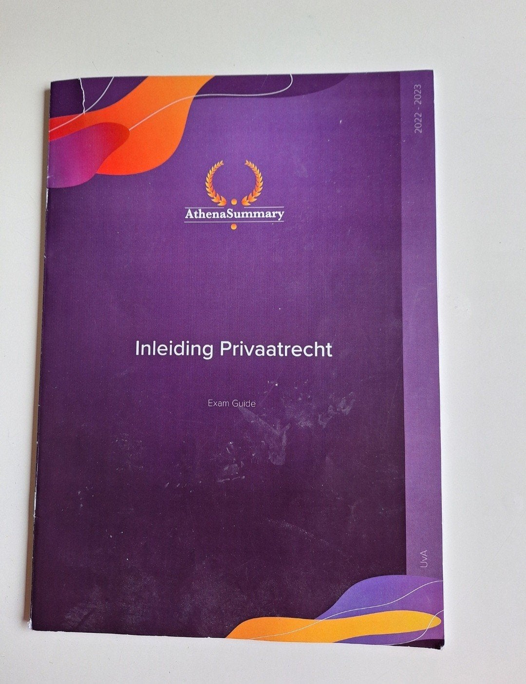 Inleiding Privaatrecht Exam Guide AthenaSummary UvA, Ophalen of Verzenden, Zo goed als nieuw, WO