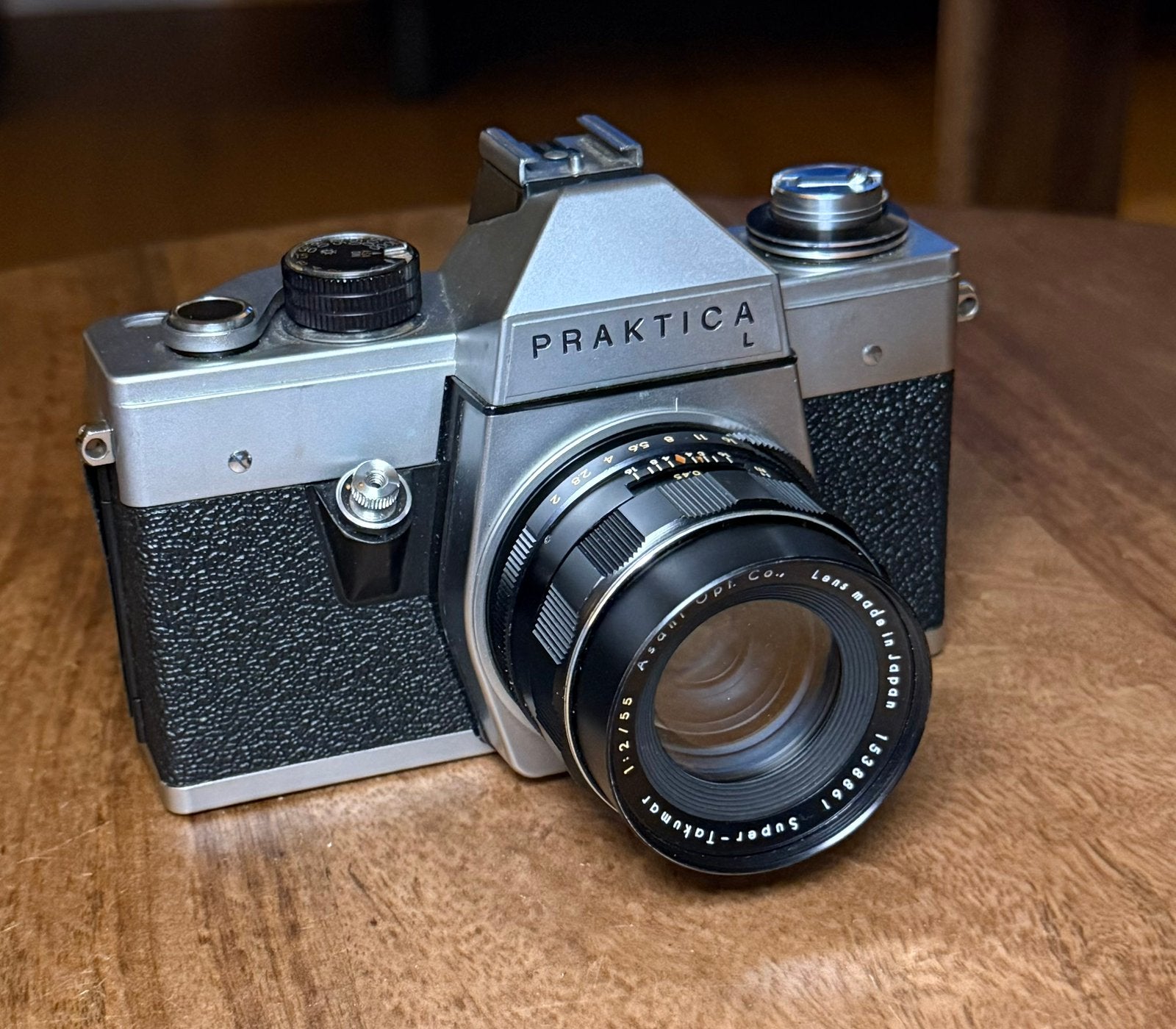 Praktica L + Asahi Super-Takumar 55mm f/2 – M42 – Vintage, Ophalen of Verzenden, Zo goed als nieuw, Spiegelreflex, Overige Merken