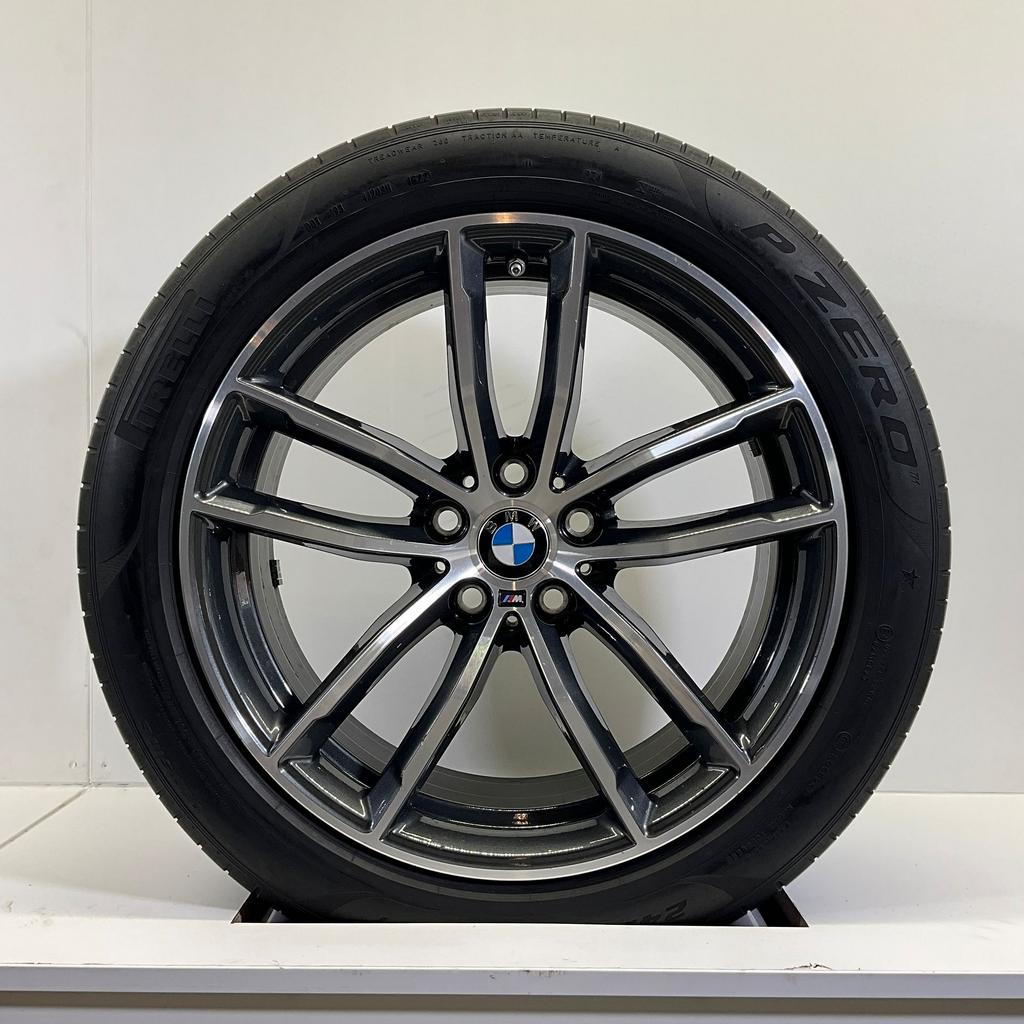 BMW 5 SERIE G30 G31 SET VELGEN + ZOMERBANDEN 18 INCH ORIG. 6, Auto-onderdelen, Banden en Velgen, 18 inch, -, -, Banden en Velgen