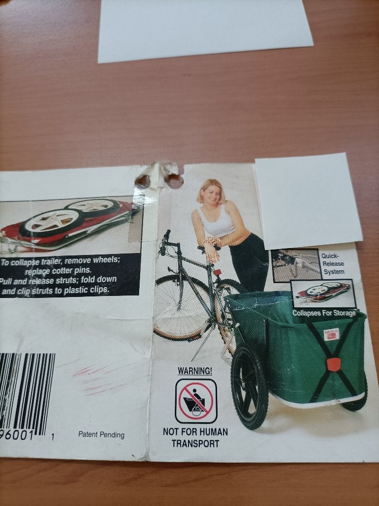 Fietsaanhangwagen/opvouwbaar, Fietsen en Brommers, Ophalen, Gebruikt, Overige merken