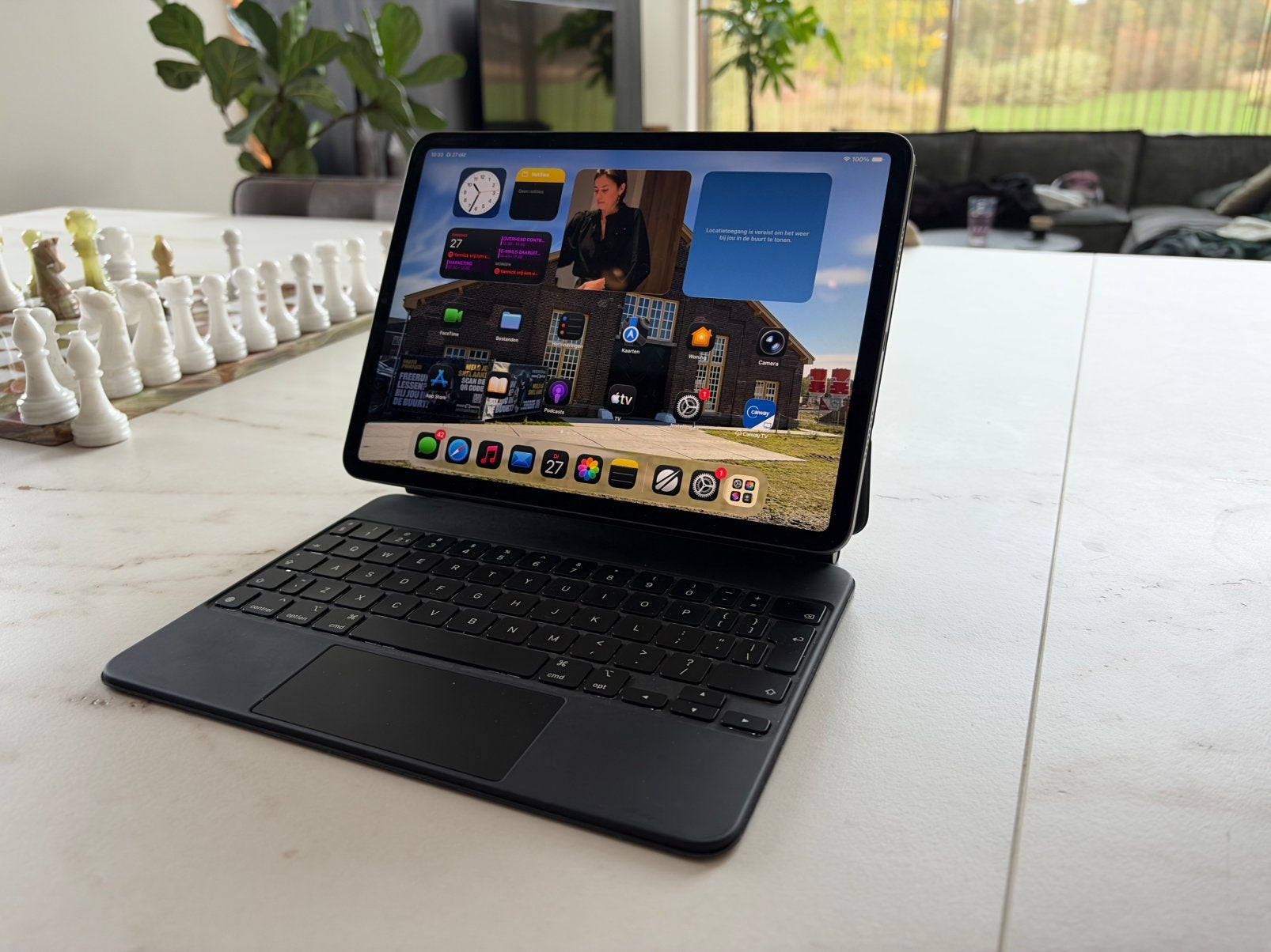 Ipad Pro (11 inch) (3e generatie). Incl Magic Keyboard, Computers en Software, Ophalen, Apple iPad, 11 inch, Zo goed als nieuw