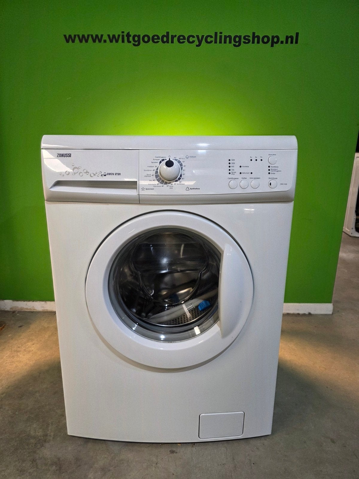 Zanussi Easy Iron ZWG5165 Wasmachine 6kg 1600rpm, Witgoed en Apparatuur, Wasmachines, Ophalen, 6 tot 8 kg, Refurbished, Info@zanussi.com