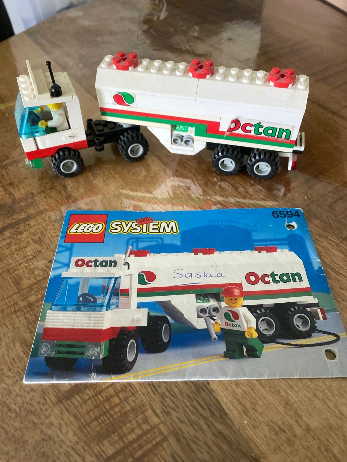 Lego Systeem 6594 Octan Tankwagen met Instructieboekje, Ophalen, Gebruikt, Lego