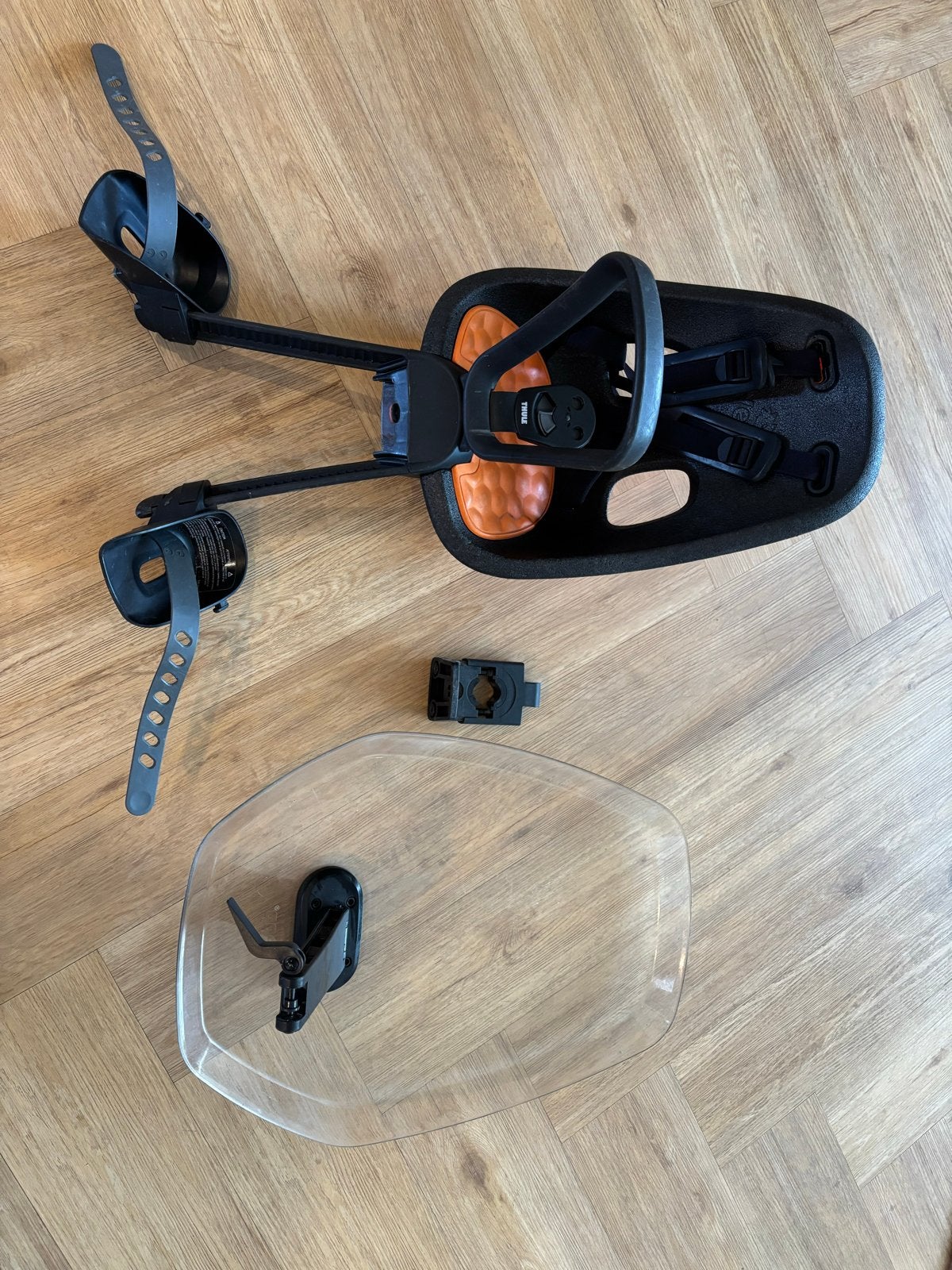 Thule Yepp Nexxt  Fietsstoeltje voor met windscherm, Voorzitje, Ophalen of Verzenden, 0 t/m 13 kg, Gebruikt