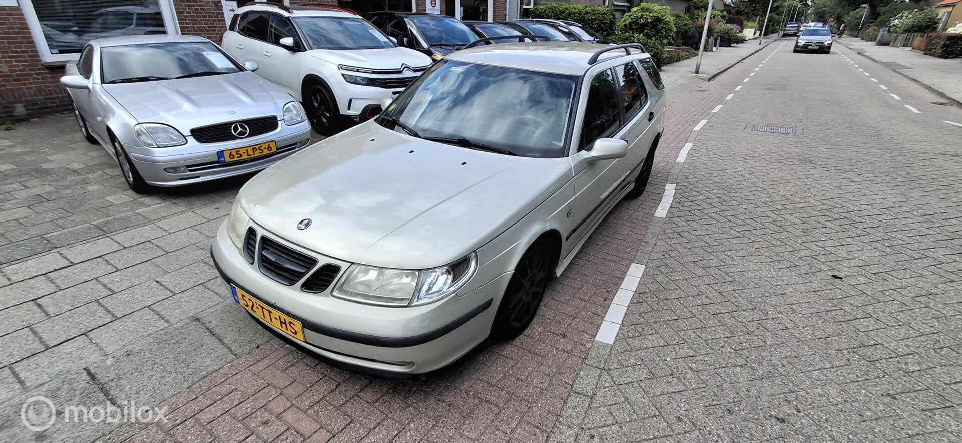 Saab 9-5 Estate 2.0t Arc, turbostoring, Auto's, 4 cilinders, 150 pk, Leder, 93 €/maand