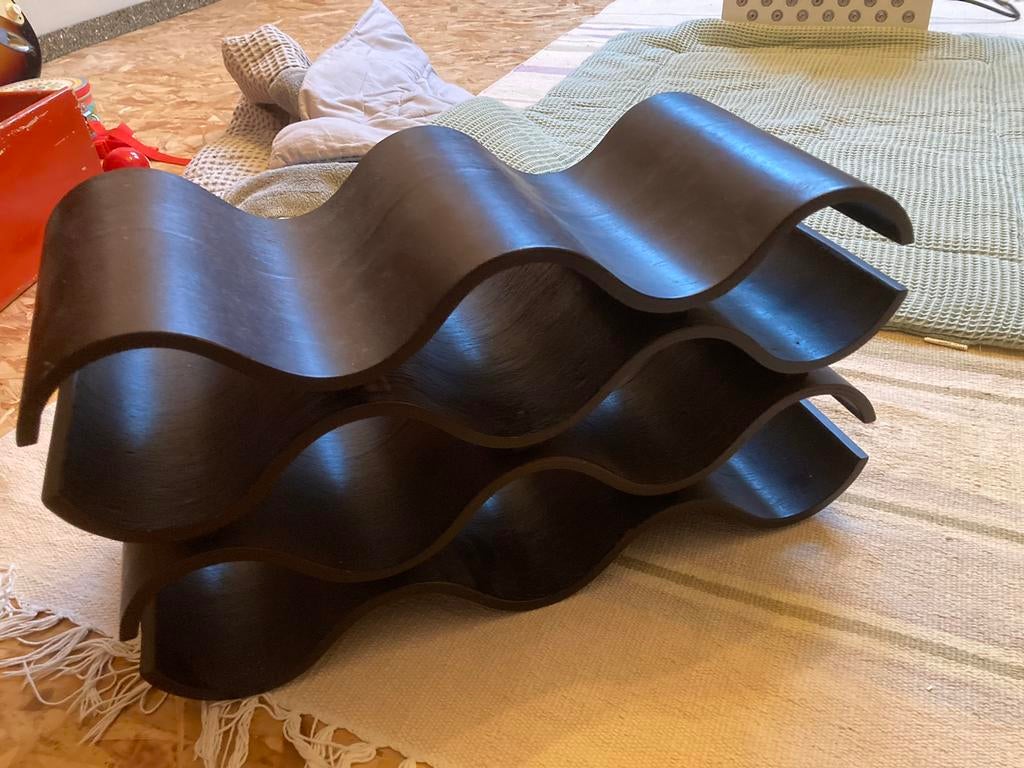 Vintage wijnrek retro jaren 60 design deens scandinavisch, Huis en Inrichting, Woonaccessoires | Wijnrekken, Ophalen of Verzenden
