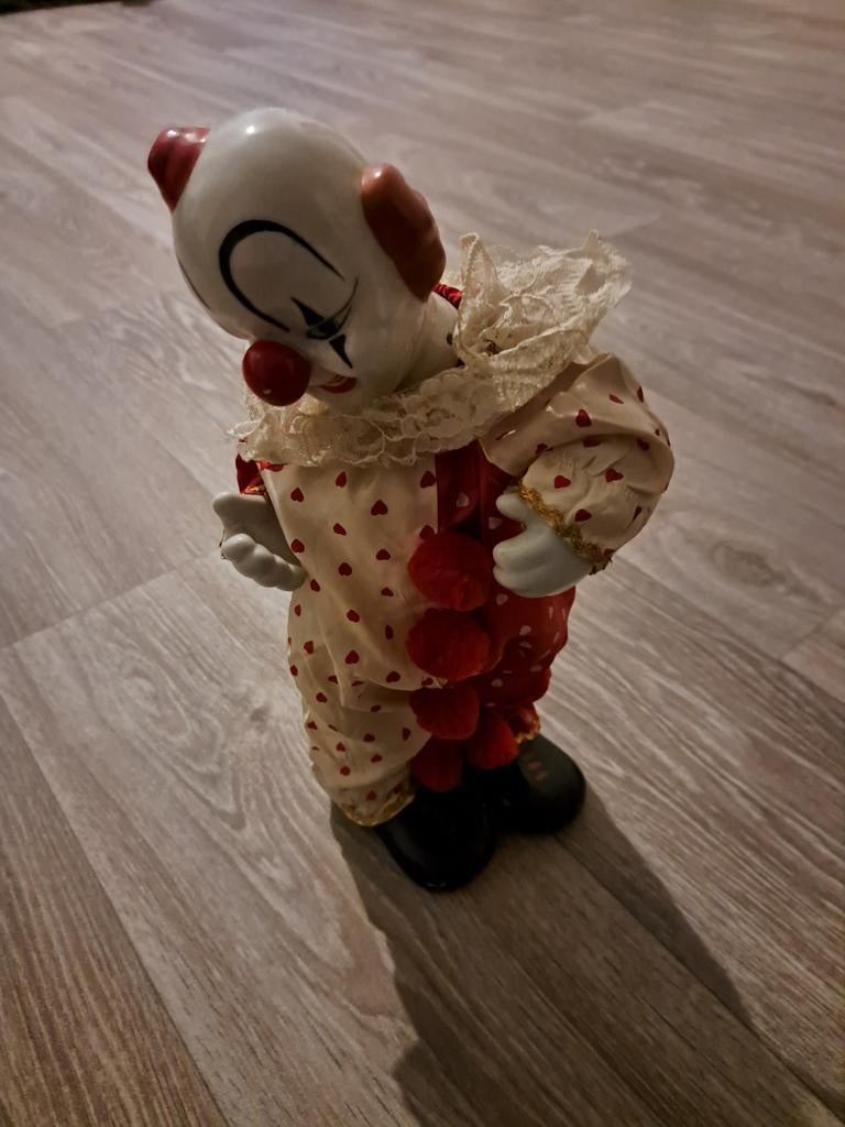 Porseleinen Clown met Muziekdoos - 25 cm, Verzamelen, Poppetjes en Figuurtjes, Ophalen