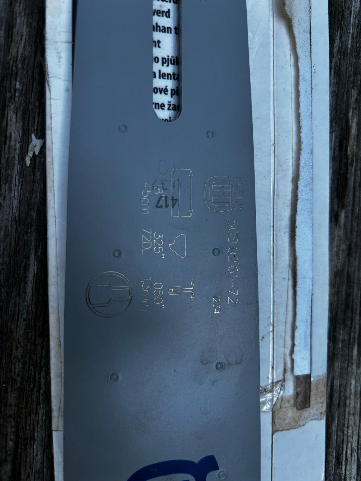 Husqvarna kettingzaagblad 45cm - Nieuw, Ophalen of Verzenden, Nieuw, Kettingzaag