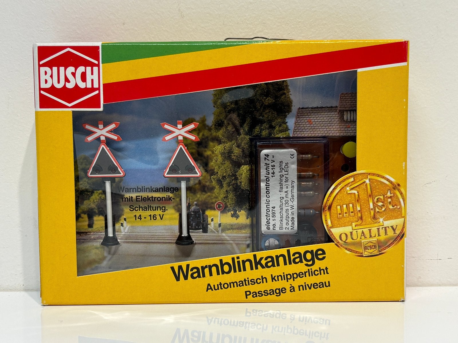 Busch H0 5966 Automatisch Knipperlicht Zwitserse uitvoering, Hobby en Vrije tijd, Modeltreinen | H0, Overige merken, Verzenden