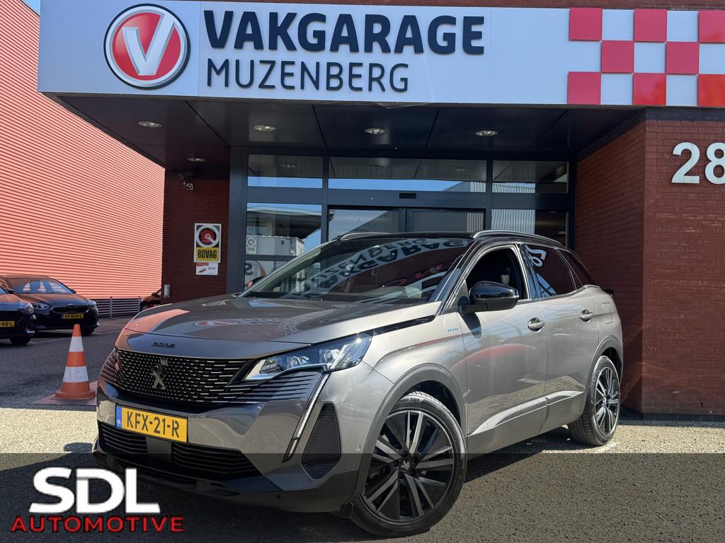 Peugeot 3008 1.6 HYbrid 225 GT BLACK PACK FACELIFT // MEMORY, Auto's, Peugeot, Zwart, 4 cilinders, Bedrijf, Hybride Elektrisch/Benzine