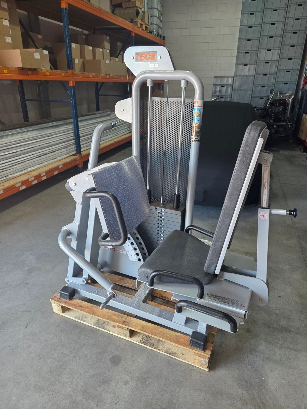TECA Horizontal Leg Press 200 –Professioneel fitnessapparaat, Ophalen of Verzenden, Zo goed als nieuw, Benen, Overige typen