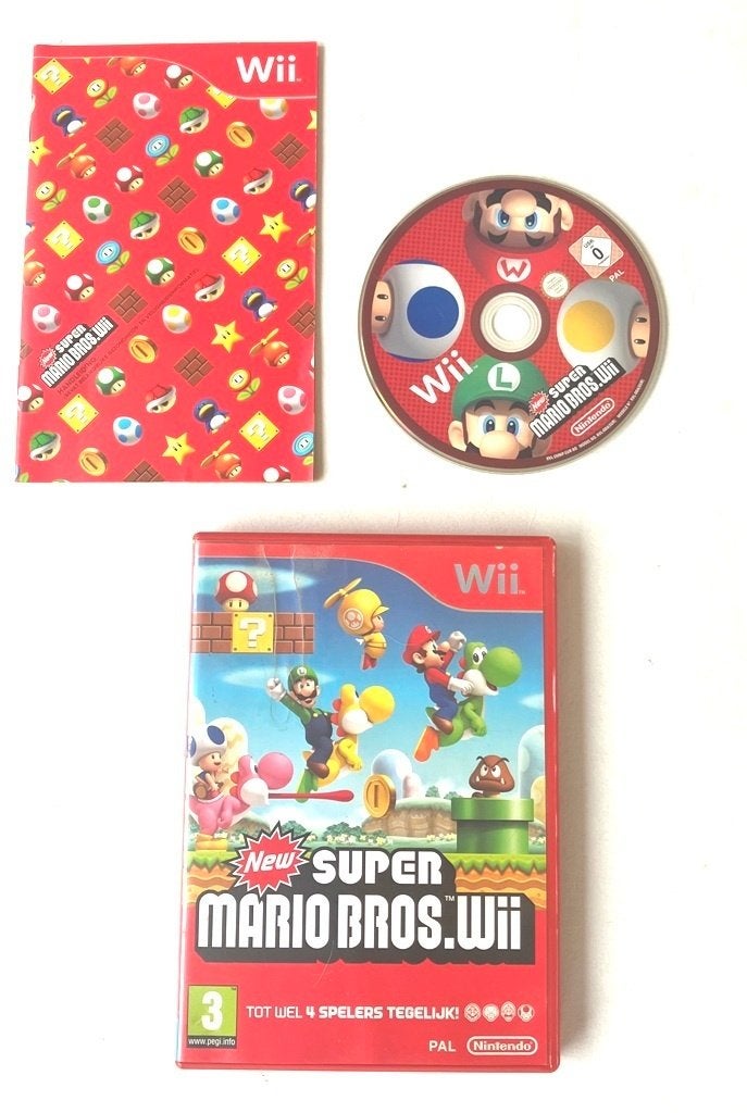 New Super Mario Bros. (Wii)., 3 spelers of meer, Ophalen of Verzenden, Zo goed als nieuw, Vanaf 3 jaar
