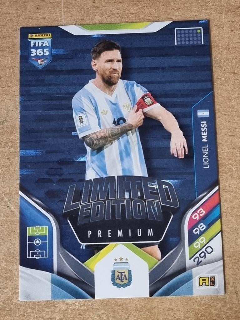 Panini Adrenalyn xl Fifa 365 2026 Premium Limited Messi, Hobby en Vrije tijd, Stickers en Plaatjes, Ophalen of Verzenden, Zo goed als nieuw