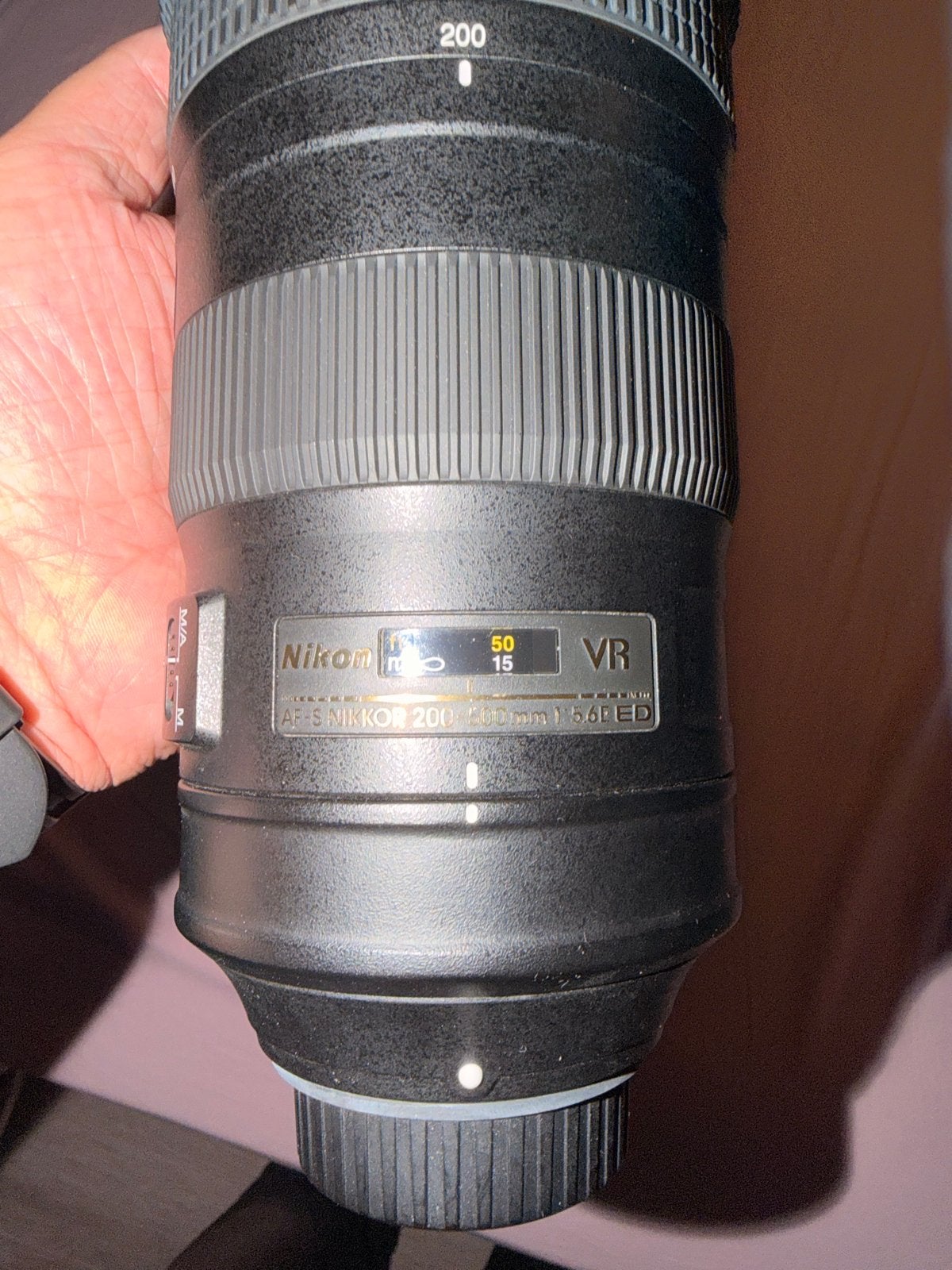 Nikon Nikkor AF-S 200-500mm f/5.6E ED VR lens, Nikon, Zo goed als nieuw, Telelens, Ophalen of Verzenden