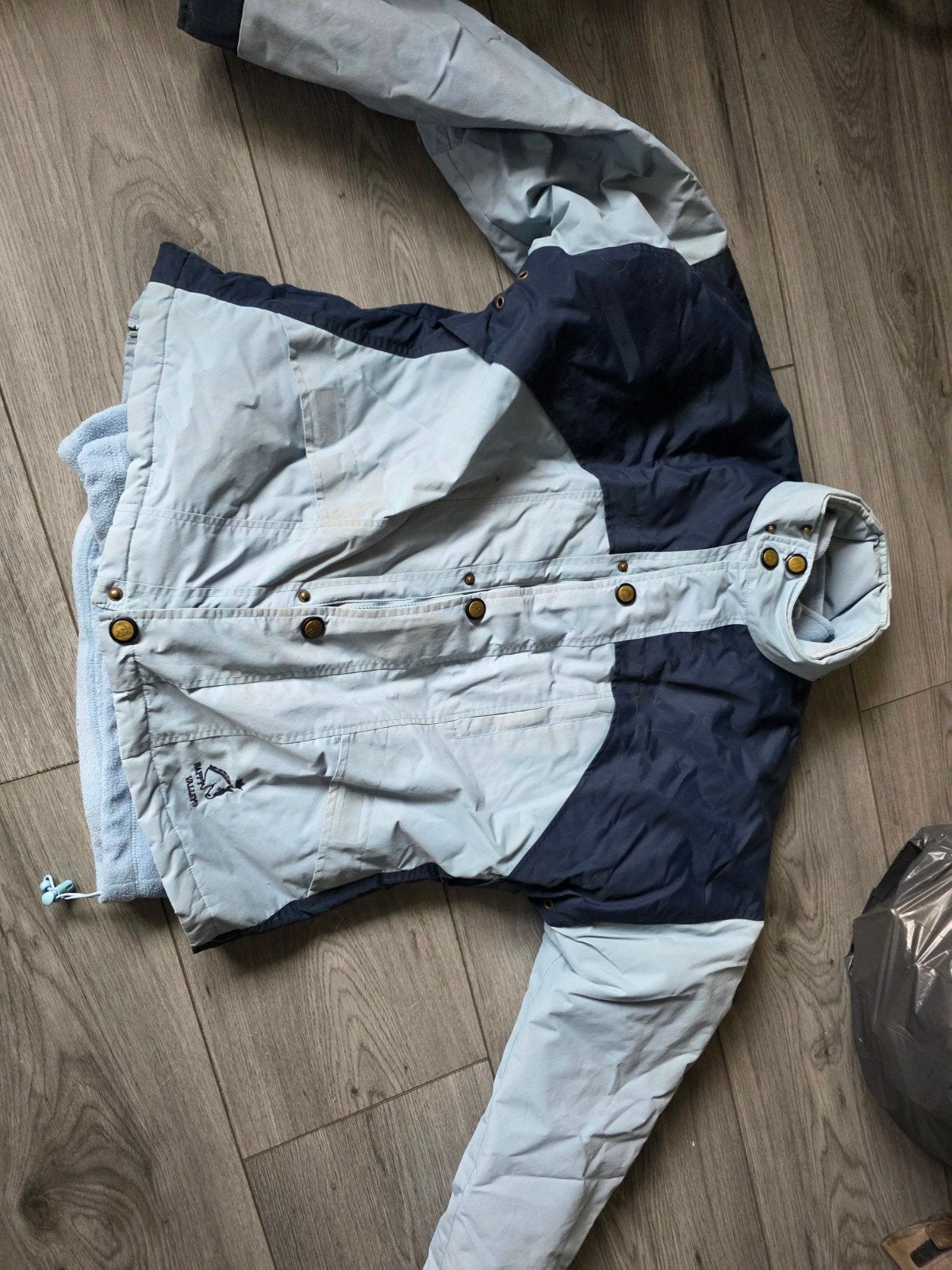 Happy Valley dubbel gevoerde (fleece) paardenjas, Dieren en Toebehoren, Blauw, Gebruikt, Ritssluiting, Overige merken