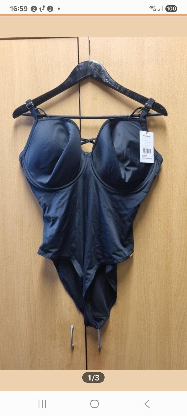 Nieuw Zwart Sapph Badpak Maat 90G - Perfect voor de Zomer!, Zwart, Nieuw, Badpak, Ophalen of Verzenden