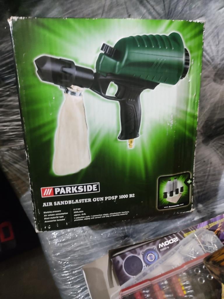 Parkside Air Zandstraalpistool PDSP 1000 B2, Doe-het-zelf en Verbouw, Gereedschap | Handgereedschap, Ophalen of Verzenden, Nieuw
