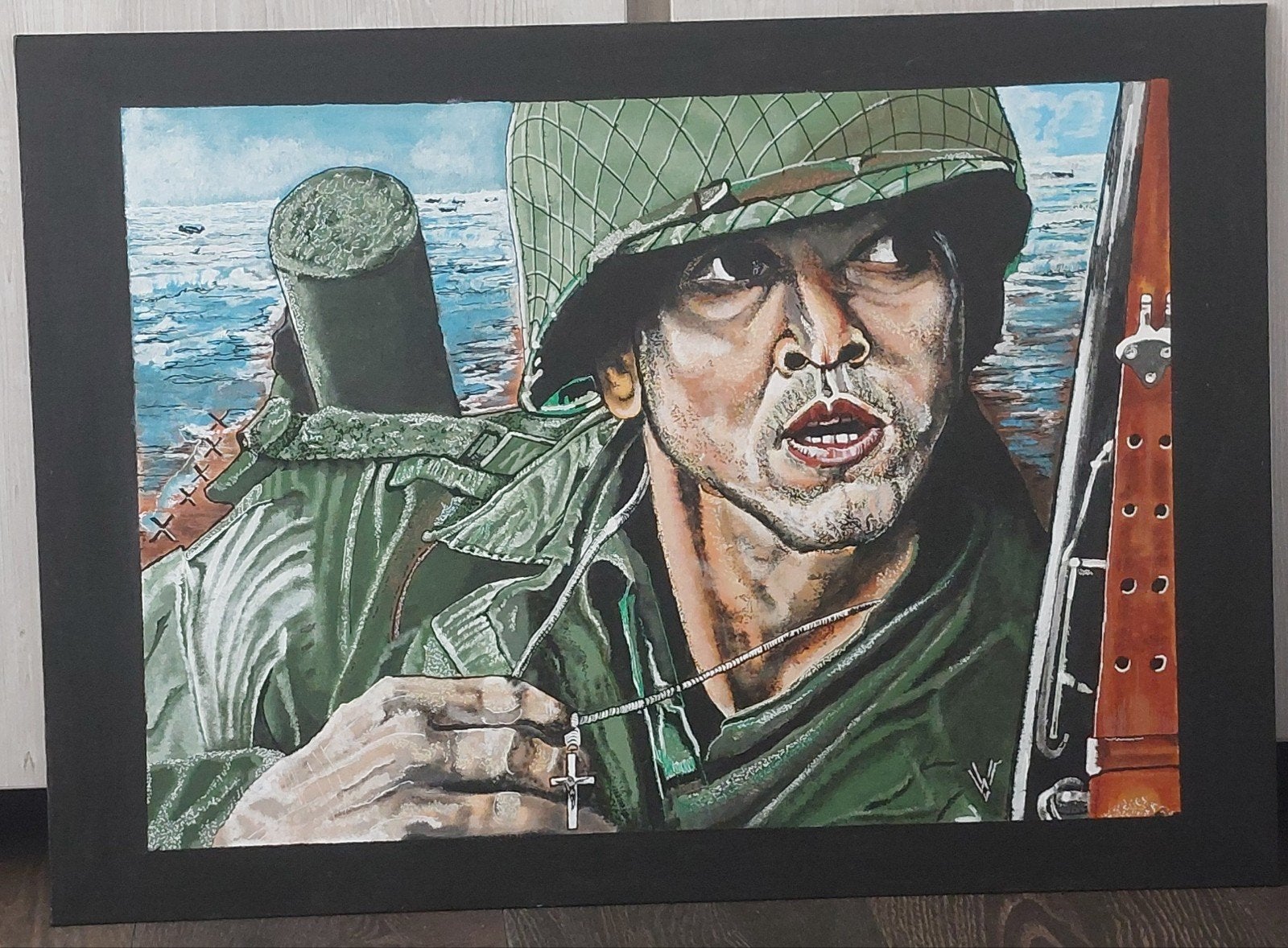 Private jackson schilderij, Ophalen