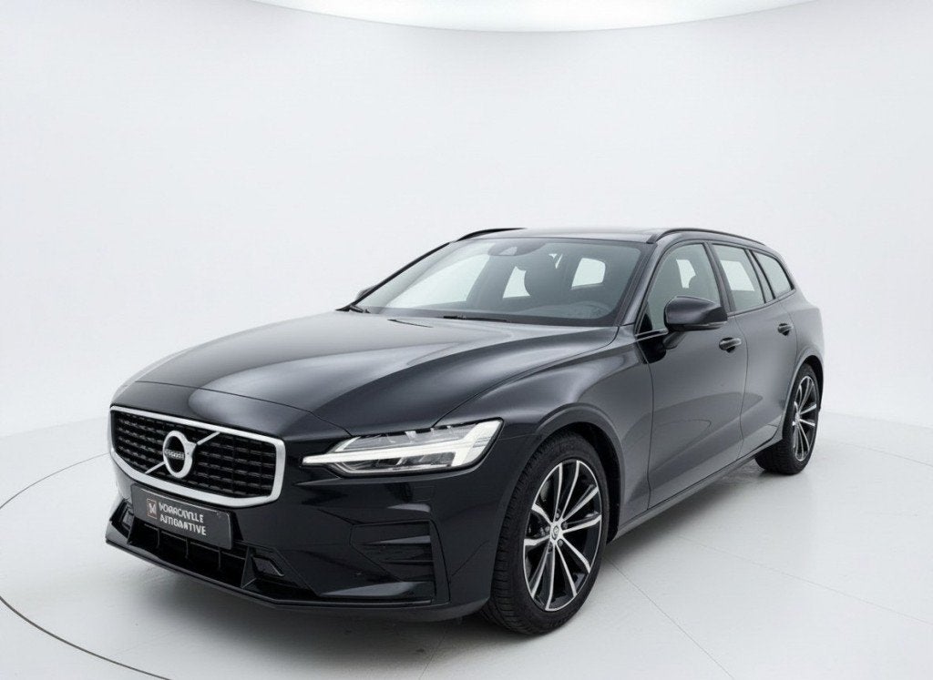 Volvo V60 2.0 D4 R-DESIGN, AUT, Leder, Navi, Auto's, Gebruikt, Euro 6, Zwart, Diesel