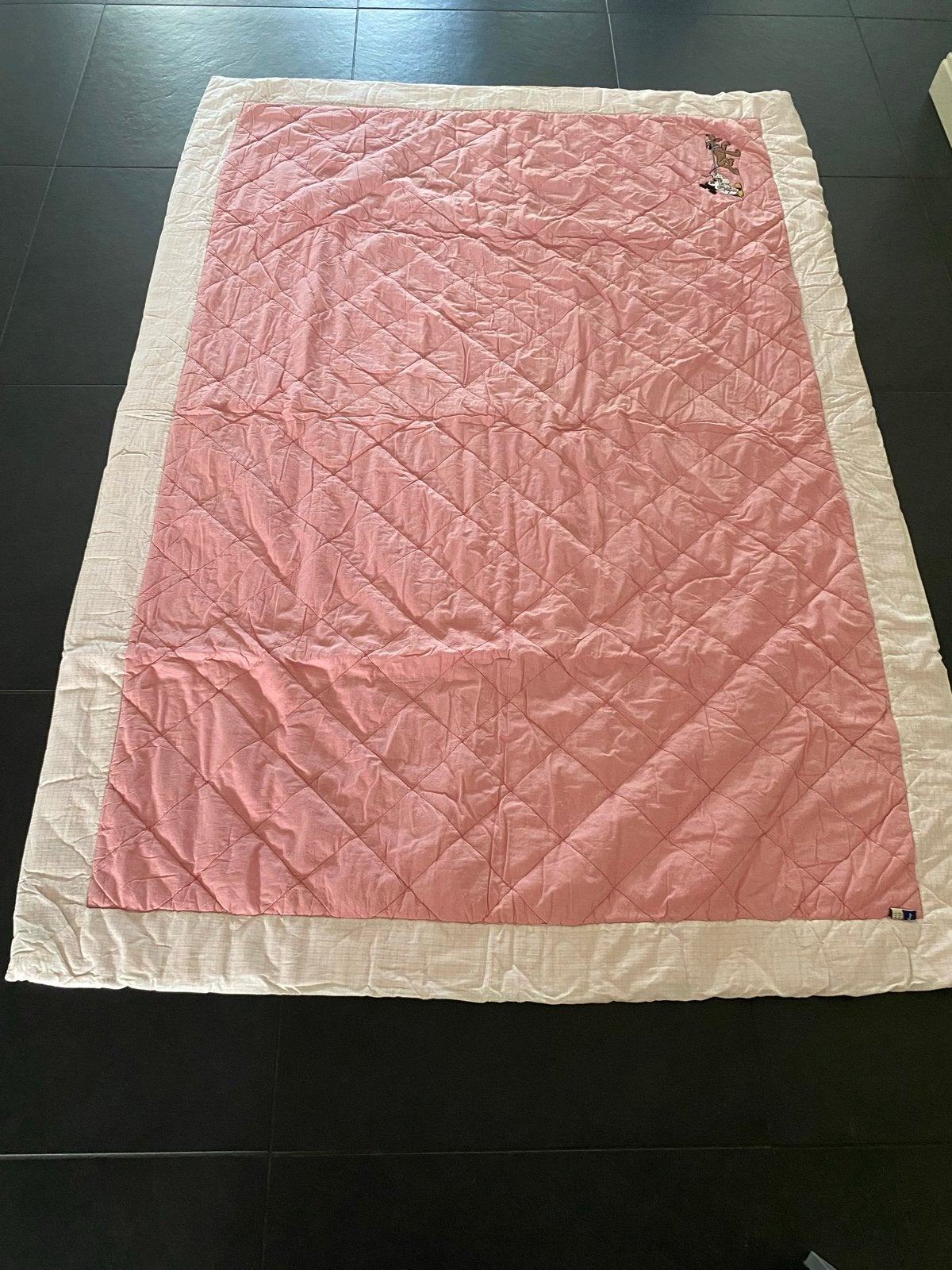 Disney Mickey & Pluto dekbed/sprei roze, Kinderen en Baby's, Ophalen, Gebruikt, Overige merken, Jongetje of Meisje