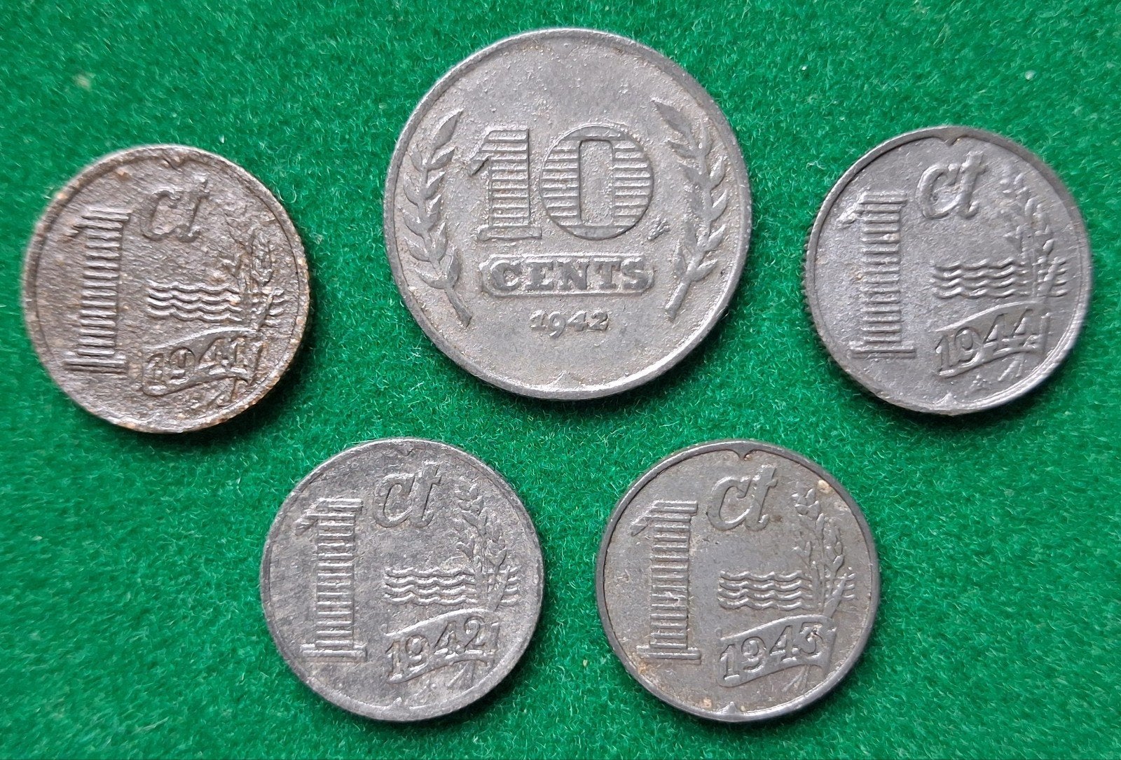 Nederlands zinkgeld, Postzegels en Munten, Munten | Nederland, Ophalen of Verzenden, Koningin Wilhelmina, 10 cent